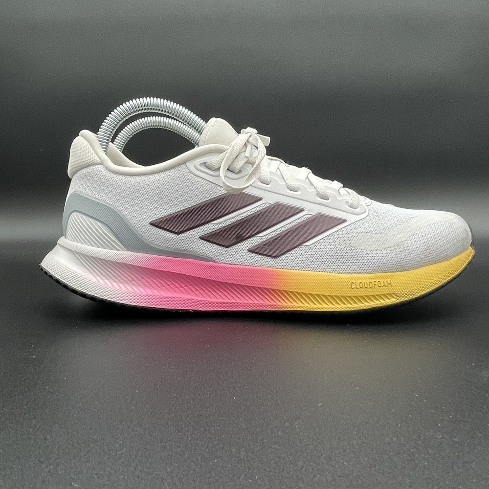 Adidas Womens Runfalcon 5 IE0527 White Running Shoes Sneakers Size 9
